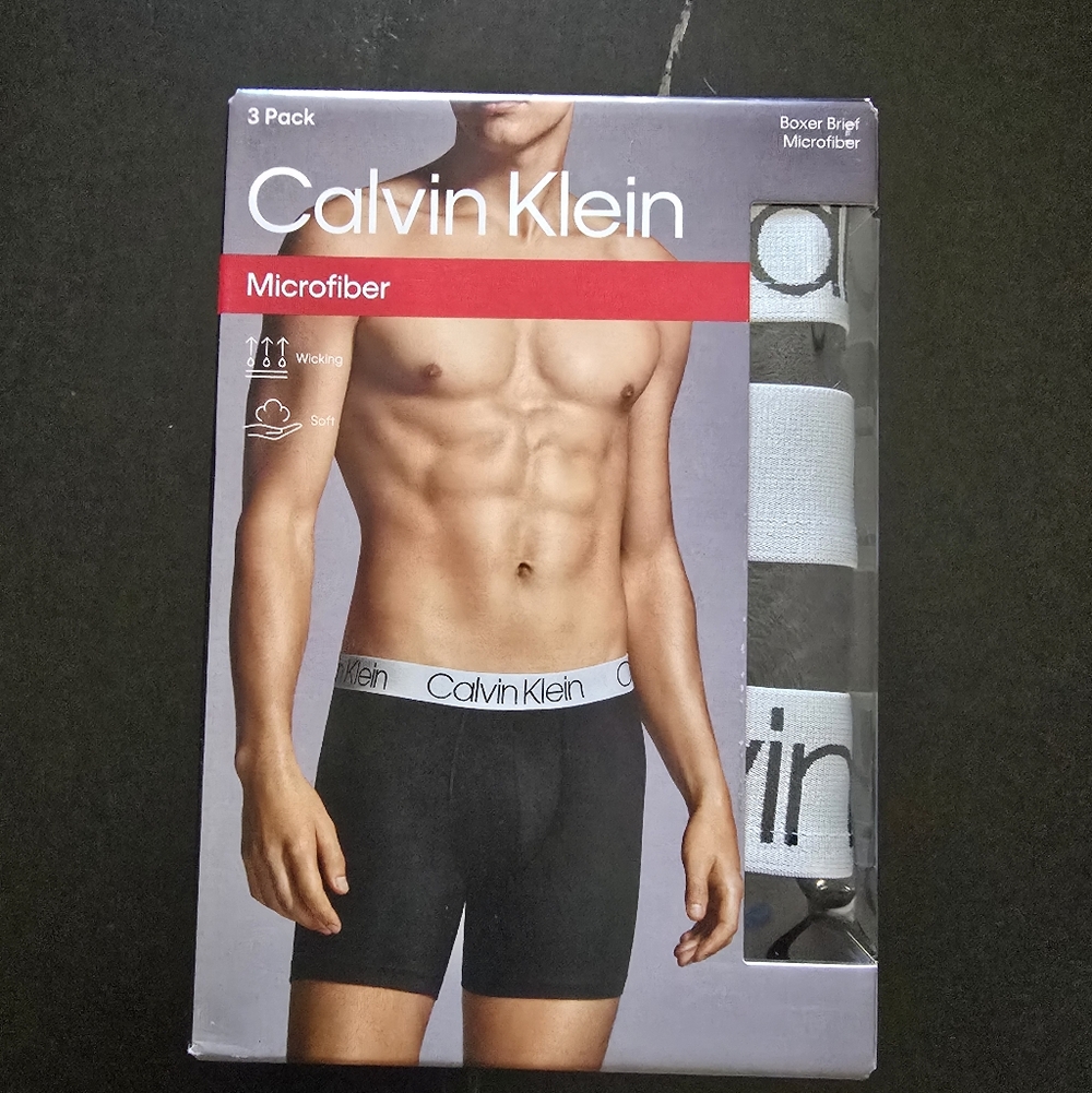 Calvin Klein Black Boxer Briefs 3 Pack
